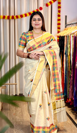 Madras Kattam Soft Tissue Kerala Saree