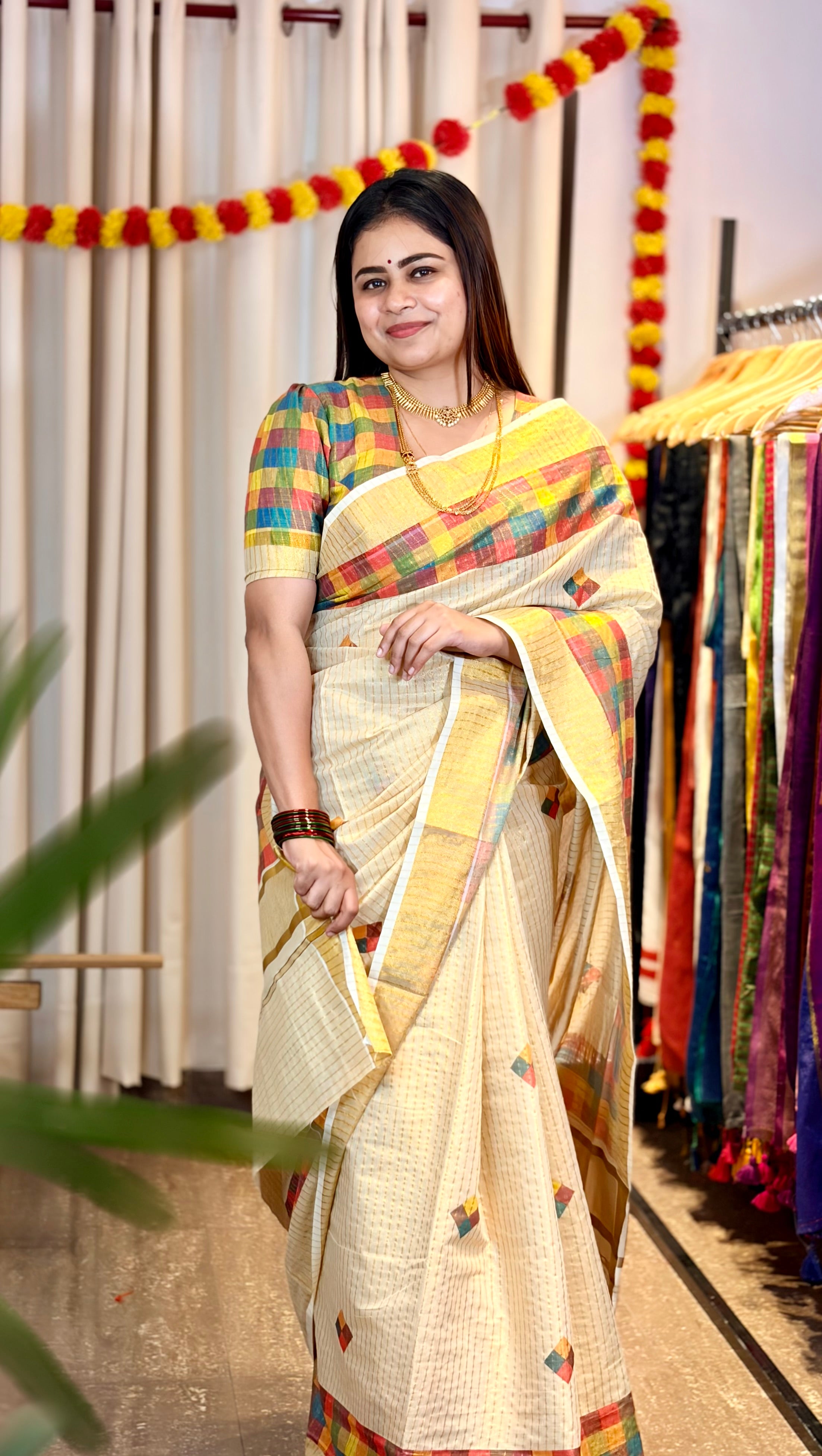 Madras Kattam Soft Tissue Kerala Saree
