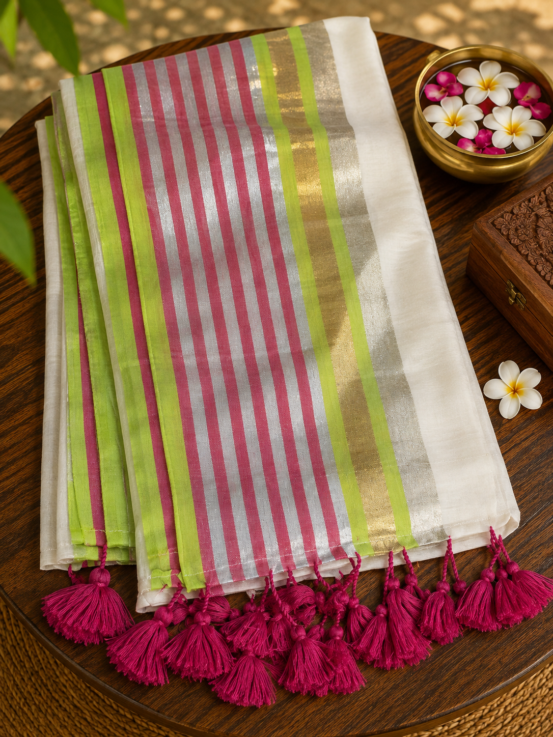Rekha Pure Mul Cotton Saree