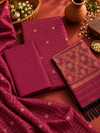 Magenta Silk Cotton Salwar Set