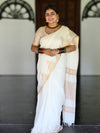 Onam Pure Linen Saree