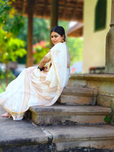Onam Pure Linen Saree