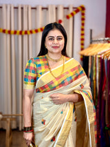 Madras Kattam Soft Tissue Kerala Saree