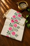 Floral Block Print Settu-Mundu 9