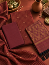 Maroon Silk Cotton Salwar Set