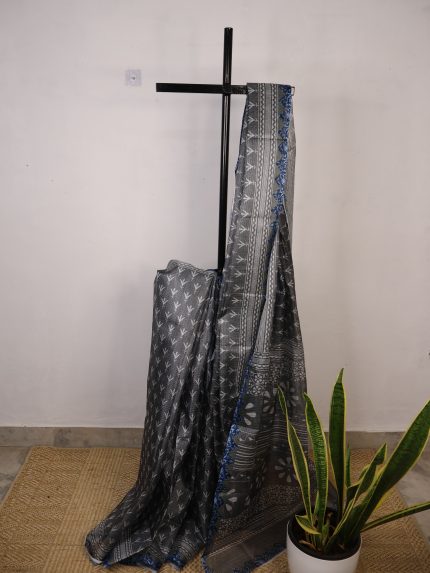 Grey Semi-Kota Saree